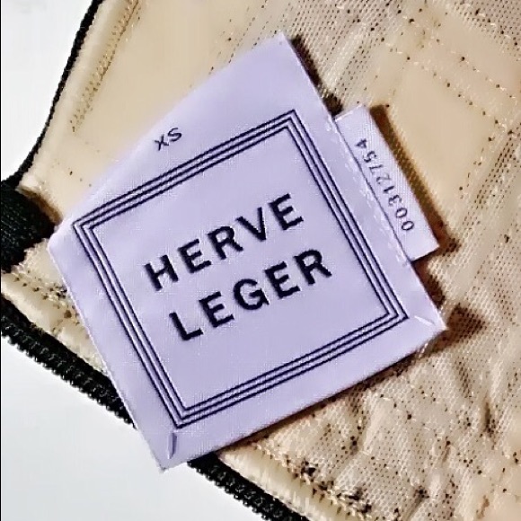 Herve Leger Keeley Geometric Black White Dress - Picture 8 of 8